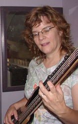 Karen on bass